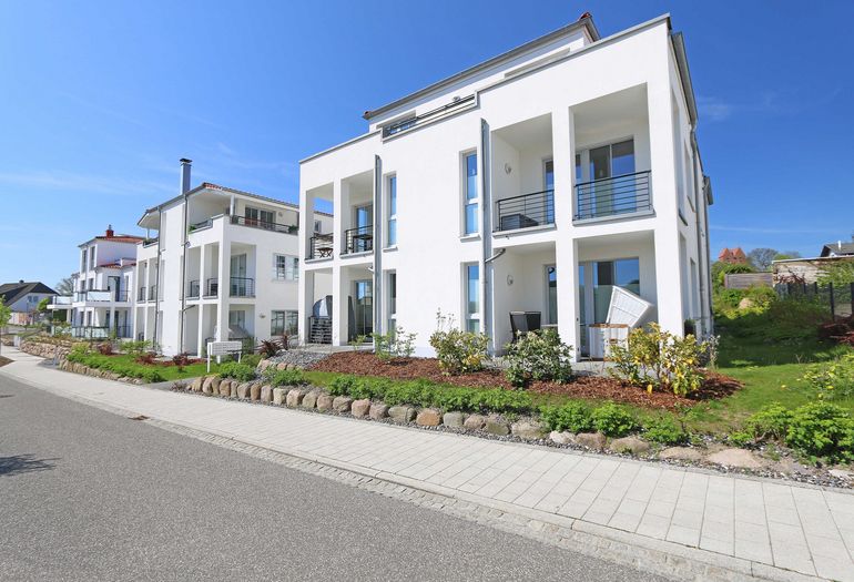 Blick auf die Villa Antje