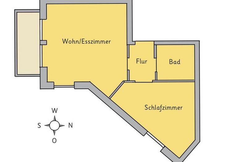 Grundriss der Wohnung