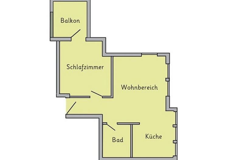 Grundriss der Wohnung Grundriss der Wohnung