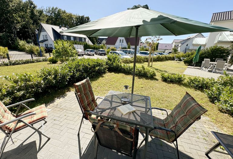 Haus Möwe Wohnung 02 -Terrassenausblick Haus Möwe Wohnung 02 -Terrassenausblick