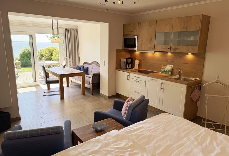 Meerblick vom Doppelbett Meerblick vom Doppelbett