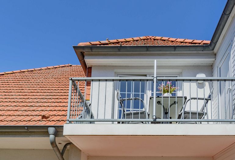 Blick auf den Balkon