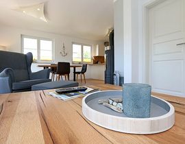 Ferienhaus Uns lütt Hus mit Sauna, Kamin & Terrasse