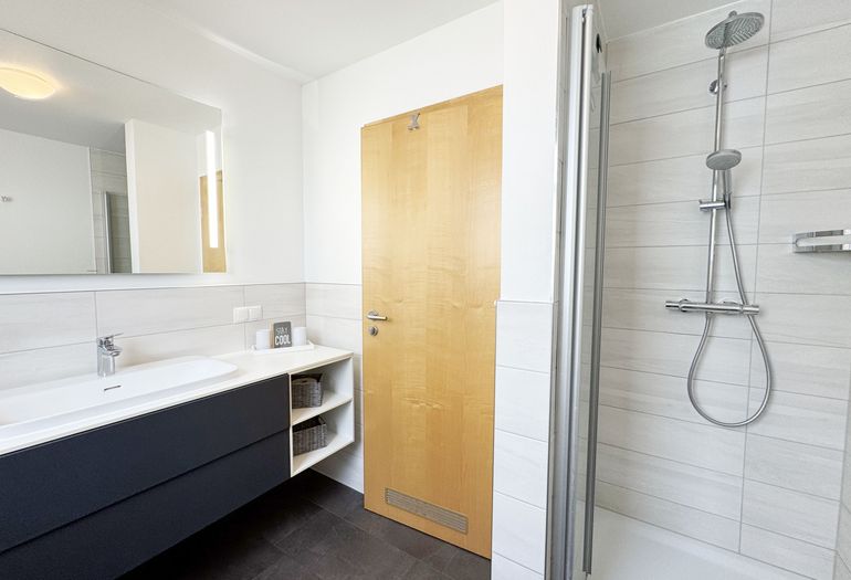 modernes Badezimmer mit Dusche