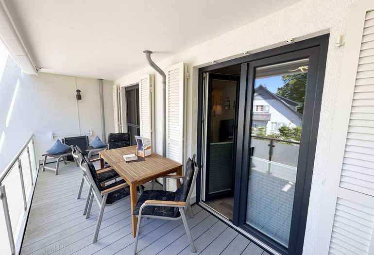 Balkon von der Ferienwohnung Sturmböe