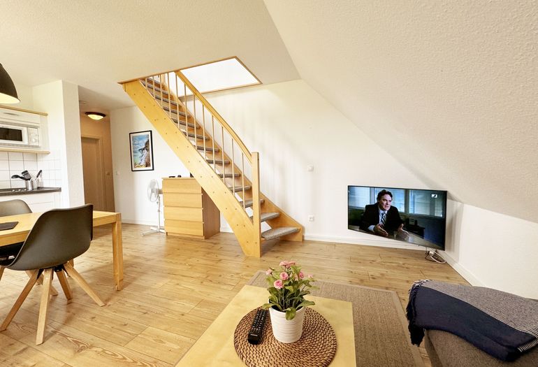 Wohnbereich mit TV Wohnbereich mit TV