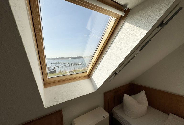 Blick aus dem Kinderzimmer der Ferienwohnung