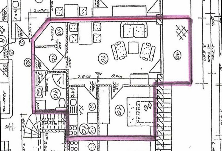 Grundriss der Ferienwohnung 10 Ostseebrise Grundriss der Ferienwohnung 10 Ostseebrise