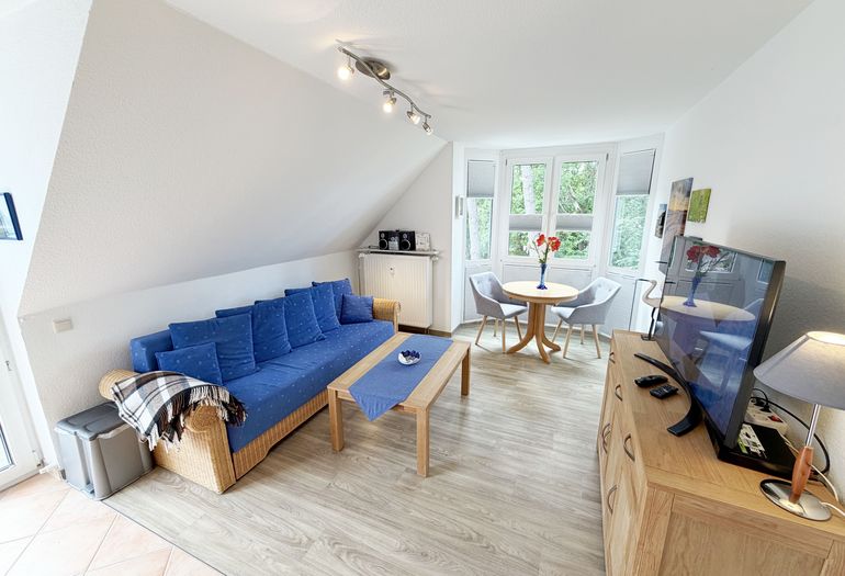 Ferienwohnung Strandmöwe- Wohnzimmer