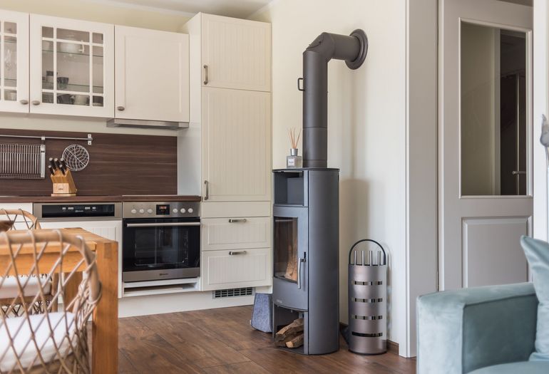 Essbereich mit Kamin Essbereich mit Kamin