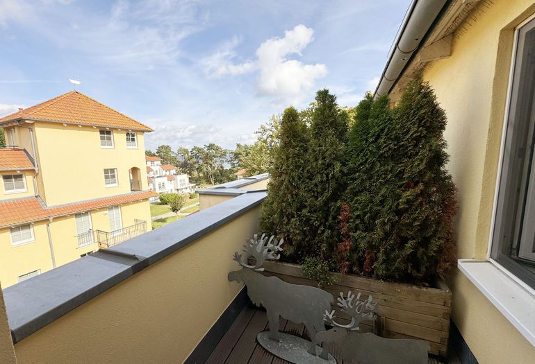 Ausblick vom Schlafzimmer Richtung Ostsee Ausblick vom Schlafzimmer Richtung Ostsee