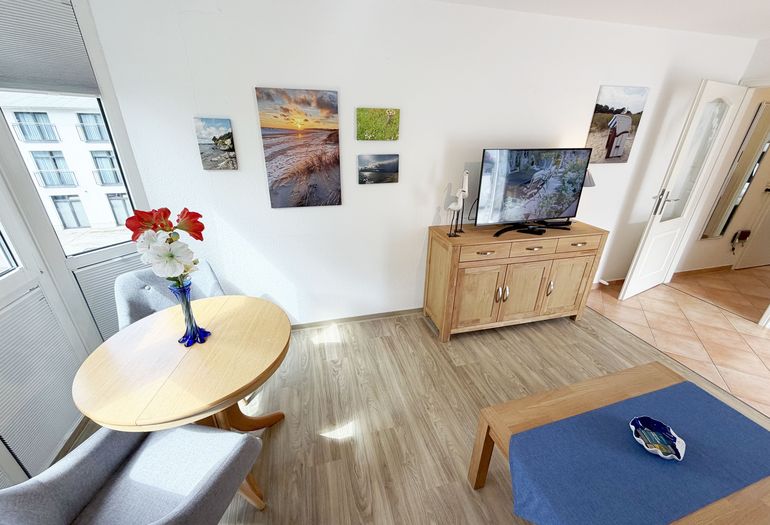 Ferienwohnung Strandmöwe- Wohnzimmer