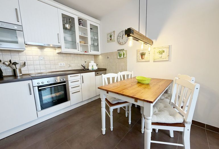 Haus Meeresblick A 0.04 Weiße Düne-Koch- und Essbereich Haus Meeresblick A 0.04 Weiße Düne-Koch- und Essbereich