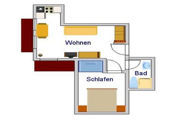 Kurparkresidenz Baabe Whg. 08 - Grundriss Kurparkresidenz Baabe Whg. 08 - Grundriss