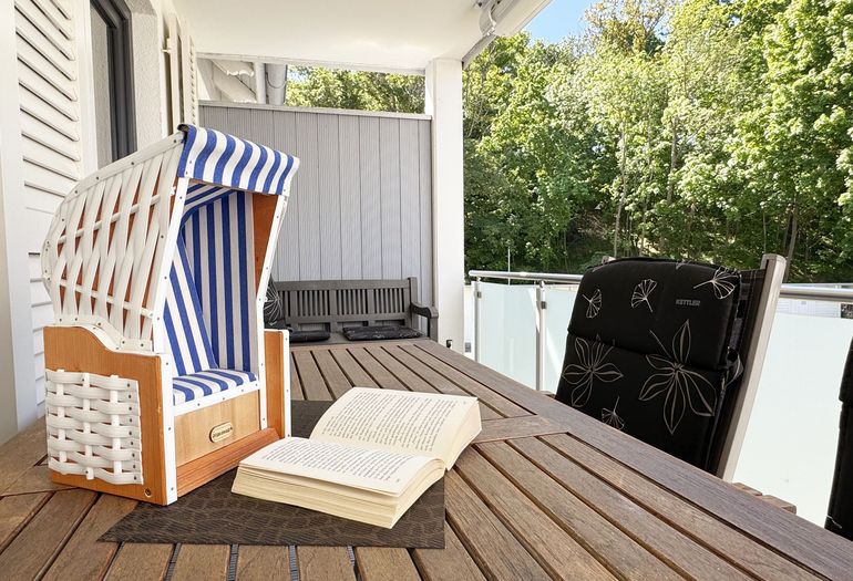 Balkon von der Ferienwohnung Sturmböe