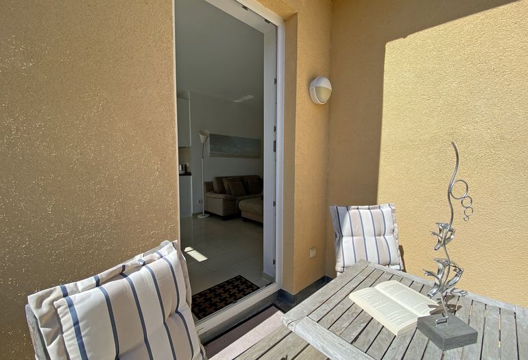 Kurparkresidenz Baabe - Blick auf den Balkon