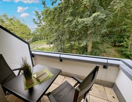 Haus Meeresblick Baabe - A 3.15 Steuerbord mit Balkon