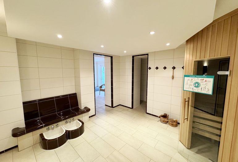 Wellnessbereich in der Villa Rosa Wellnessbereich in der Villa Rosa