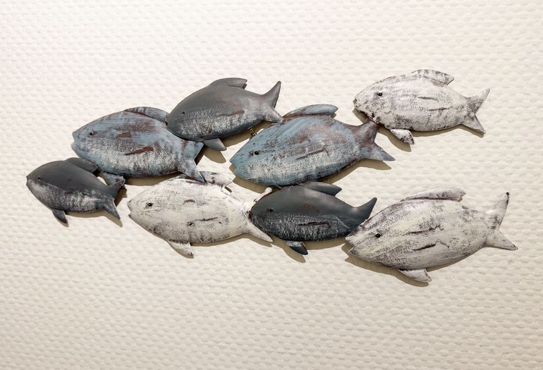 Fischschwarm als Wandeko Fischschwarm als Wandeko