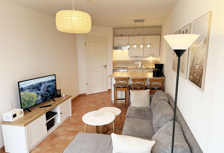 gemütlicher Wohn-und Essbereich mit Küchenzeile gemütlicher Wohn-und Essbereich mit Küchenzeile