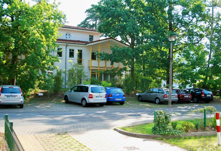 Blick zum Parkplatz