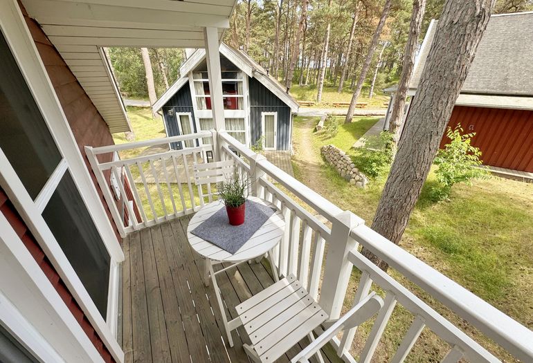 Balkon mit Blickrichtung Ostsee