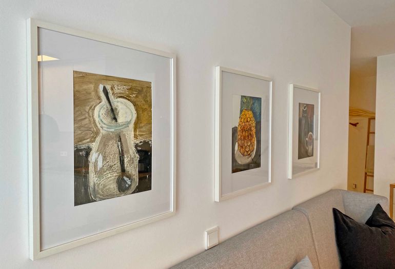 Dekoration über der Essecke