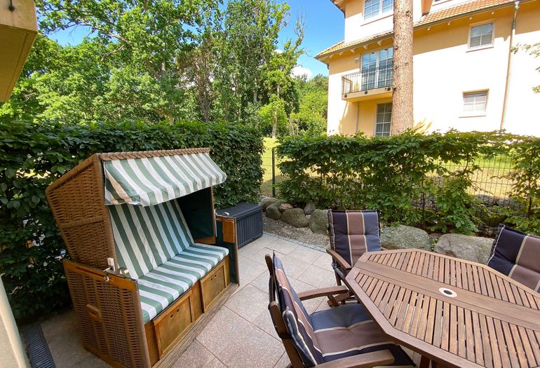 bestuhlte Terrasse