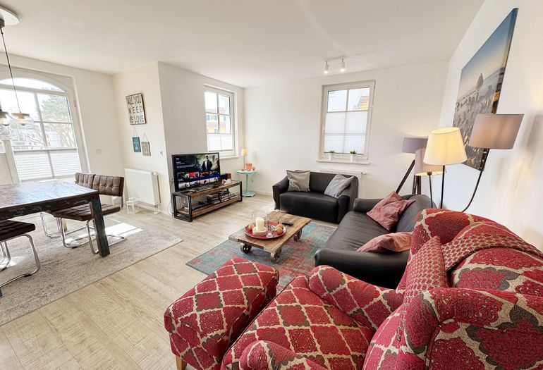 Haus Meeresblick A 2.12 BLU -Wohnzimmer Haus Meeresblick A 2.12 BLU -Wohnzimmer