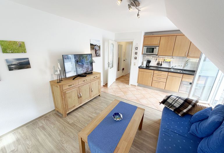 Ferienwohnung Strandmöwe- Wohnzimmer