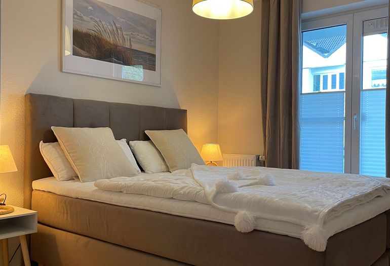 Schlafzimmer mit Doppelbett Schlafzimmer mit Doppelbett