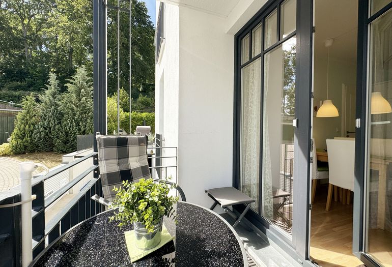 seitlicher Balkon