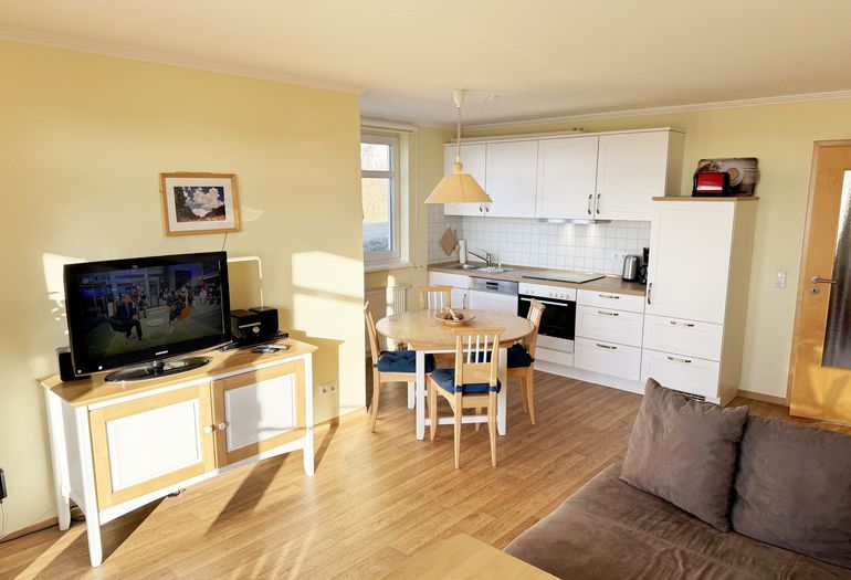 gemütlicher Wohn-und Essbereich mit Küchenzeile gemütlicher Wohn-und Essbereich mit Küchenzeile