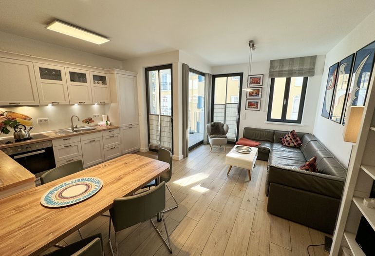 Strandvilla Andrea WE 07 - Wohn-und Kochbereich