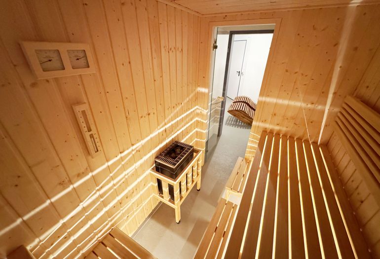Saunabereich von innen