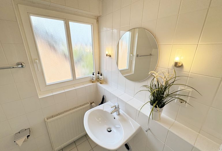 gefliestes Tageslicht Bad