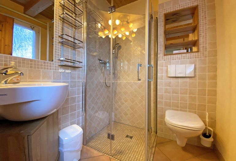 Badezimmer unten mit Dusche Badezimmer unten mit Dusche
