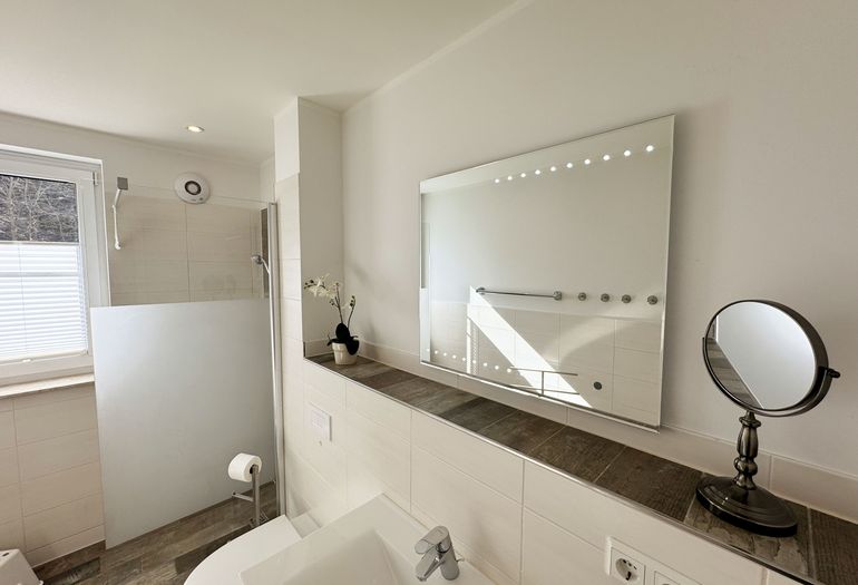 modern eingerichtetes Duschbad