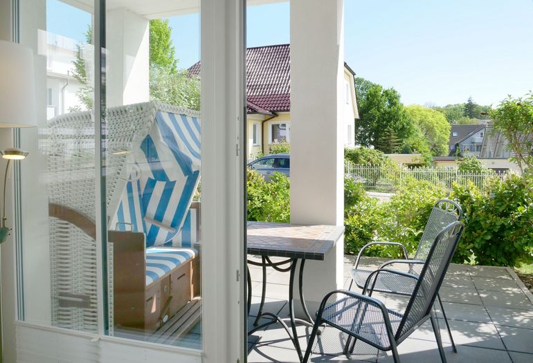 Villa Antje bestuhlte Terrasse