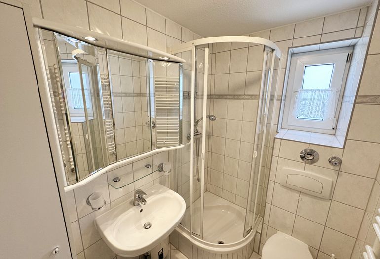 Ferienwohnung Strandmöwe- Badezimmer
