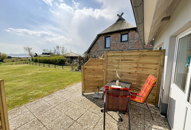 Terrasse mit Blick auf den Bodden