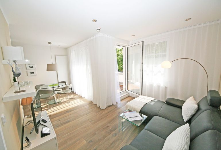 Haus Meeresblick A 4.03 Urlaubsglück -Wohnzimmerblick Haus Meeresblick A 4.03 Urlaubsglück -Wohnzimmerblick