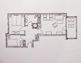 Haus Having Wohnung Nr. 36 mit Balkon und Meerblick