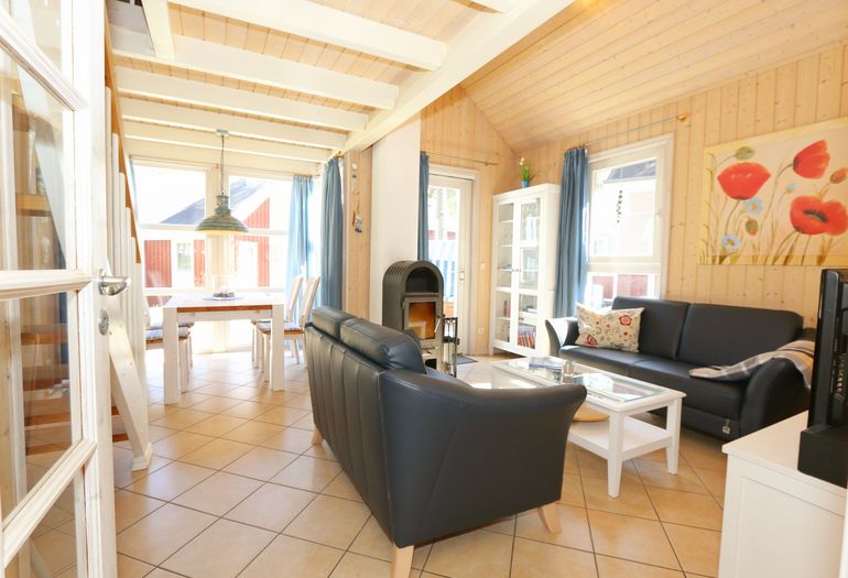 Ferienhaus Sandkörnchen - Wohnzimmer Ferienhaus Sandkörnchen - Wohnzimmer