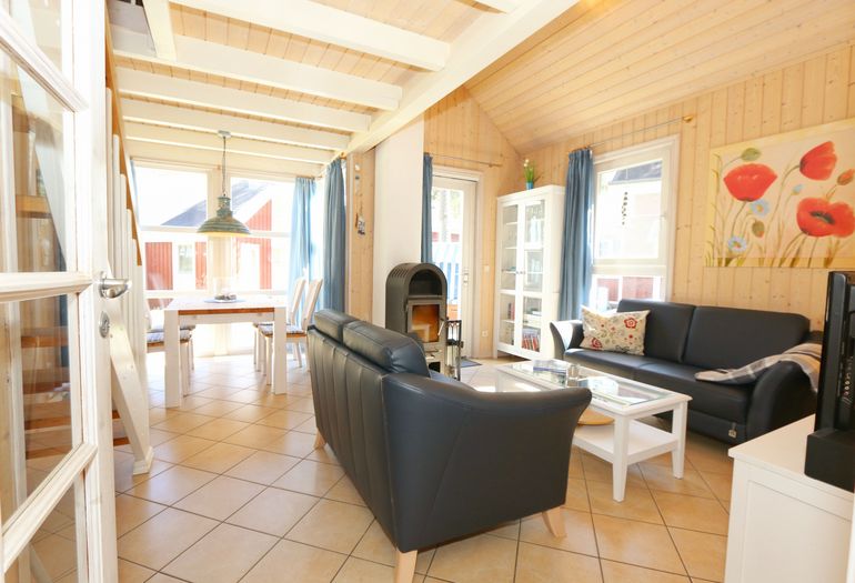 Ferienhaus Sandkörnchen - Wohnzimmer