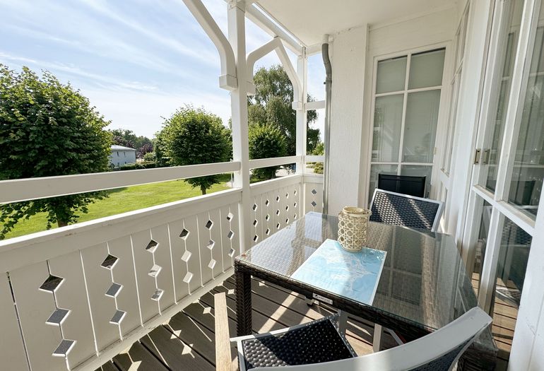 Ausblick vom Balkon der Wohnung 721 im Haus Südperd