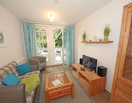 Haus Meeresblick Baabe - A 3.15 Steuerbord mit Balkon