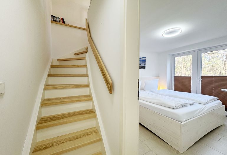 Blick ins Schlafzimmer