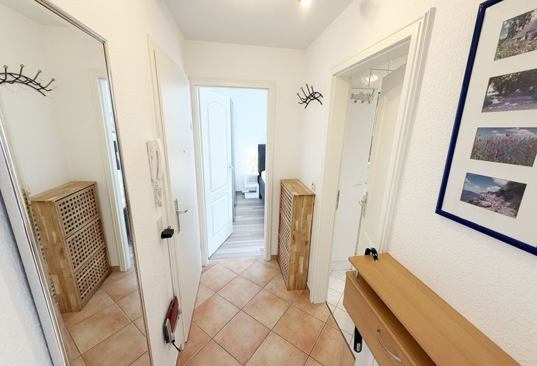 Ferienwohnung Strandmöwe- Flurbereich