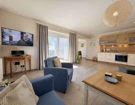 Zollhaus Klein Zicker - Wohnung 01 mit Südterrasse und Meerblick